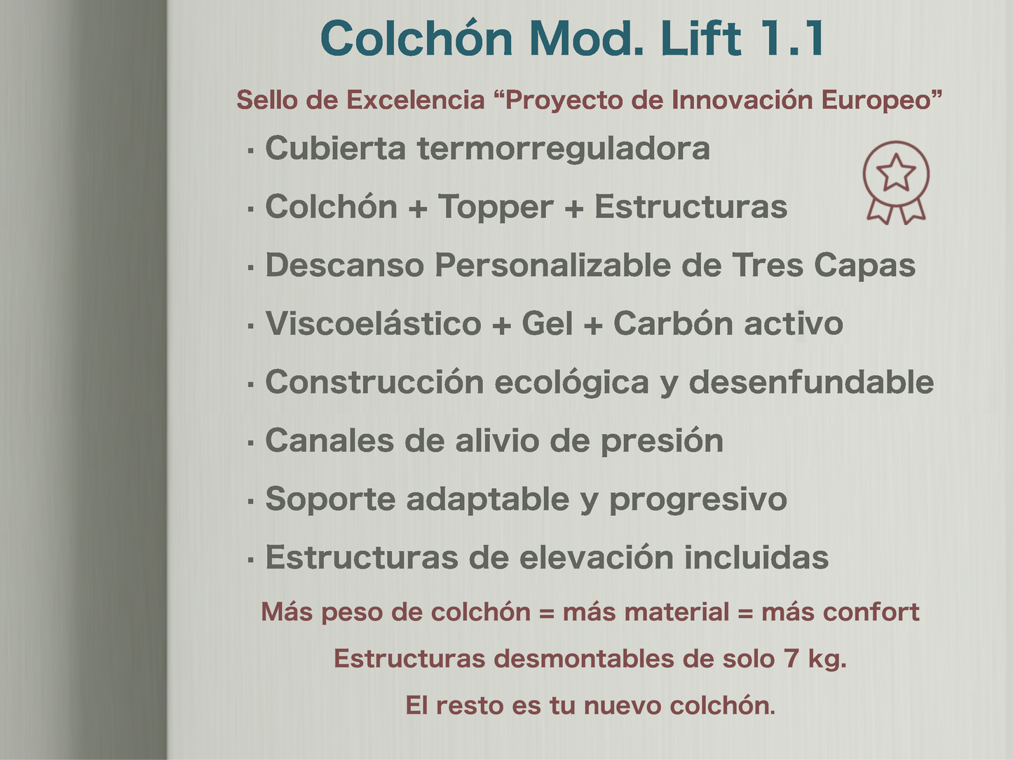 COLCHÓN LIFT 1.1